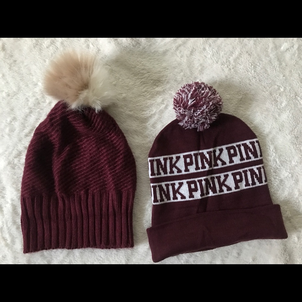 Pom Pom hats- set of 2